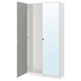 IKEA PAX Szafa/2 drzwi, biały/Vikedal lustro, 100x38x201 cm