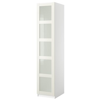 IKEA PAX Szafa i drzwi, biały/Bergsbo szkło matowe, 50x38x236 cm
