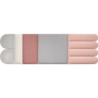 Set paneli tapicerowanych Oval duży Soform szaro-różowy