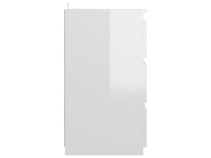vidaXL Szafki nocne, 2 szt., białe, wysoki połysk, 40x35x62,5 cm Płyta laminowana Płyta MDF Głębokość 35 cm Szerokość 40 cm Wysokość 63 cm Płyta meblowa Pomieszczenie Sypialnia
