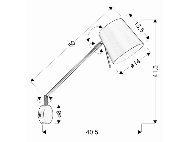 KINKIET LAMPA KILLY 1X40W E27 CZARNY MATOWY Metal Styl Nowoczesny Szkło Kinkiet z kloszem Kinkiet LED Funkcje Kinkiet LED