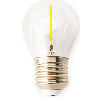 Żarówka LED E27 1,3W G45 Filament kulka biała ciepła