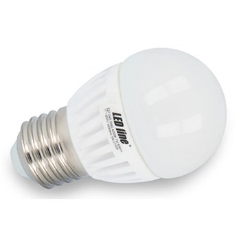 Żarówka LED LEDline E27 7W biała ciepła kula G45