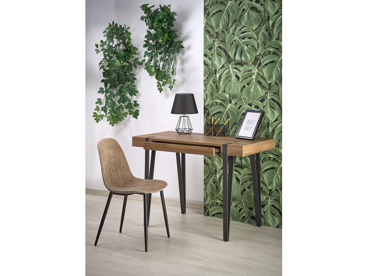 Biurko B39 Płyta MDF Drewno Stal Styl Nowoczesny Biurko konsola Szerokość 110 cm Głębokość 55 cm Kategoria Biurka