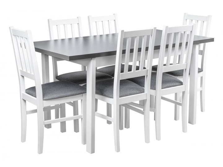 Zestaw X011 Stół Rozkładany do Kuchni 140/180x80 Kolor Biały