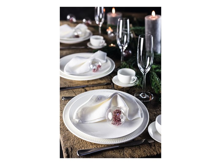 Biała porcelanowa filiżanka ze spodkiem Maxwell & Williams Diamonds, 100 ml Kolor Biały Porcelana Kategoria Filiżanki