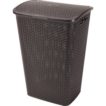 Brązowy kosz na pranie Curver My Style, 55 l