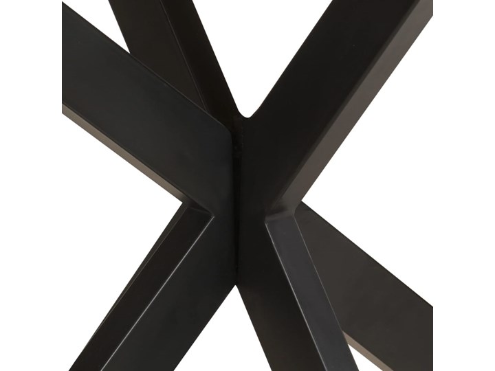 vidaXL Stół jadalniany, 140x80x75 cm, drewno akacji w stylu sheesham Stal Średnica Szerokość(n) 80 cm