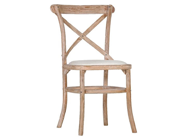 Krzesło Antoine, drewno, kolor orzech włoski Tkanina Metal Tworzywo sztuczne Styl Rustykalny Rodzaj(n) Krzesła