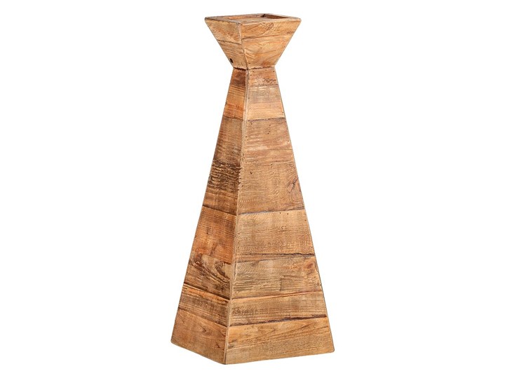 Świecznik drewniany Cone I, wys. 81 cm Kategoria Świeczniki i świece Drewno Kolor Brązowy