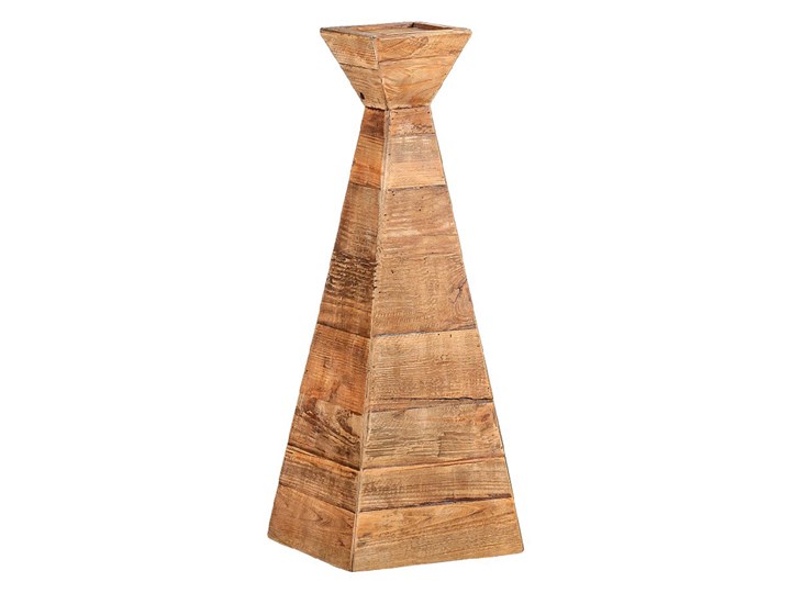 Świecznik drewniany Cone I, wys. 81 cm