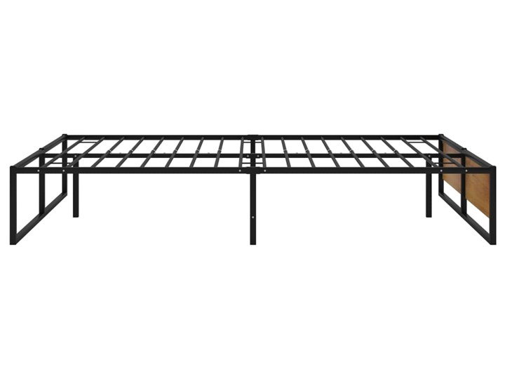 vidaXL Rama łóżka, czarna, metalowa, 120 x 200 cm Łóżko metalowe Rozmiar materaca 120x200 cm