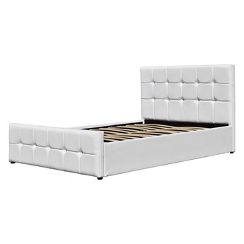 ŁÓŻKO Z MATERACEM TAPICEROWANE 180X200 SFG015P BIAŁE