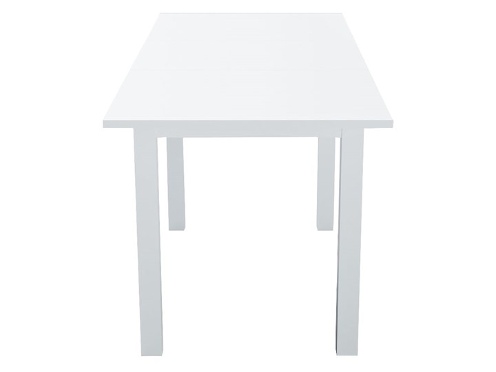 Stół rozkładany prostokątny biel mat - Stivi Wysokość 77 cm Wysokość 120 cm Wysokość 75 cm Pomieszczenie Stoły do salonu Płyta MDF Drewno Styl Nowoczesny