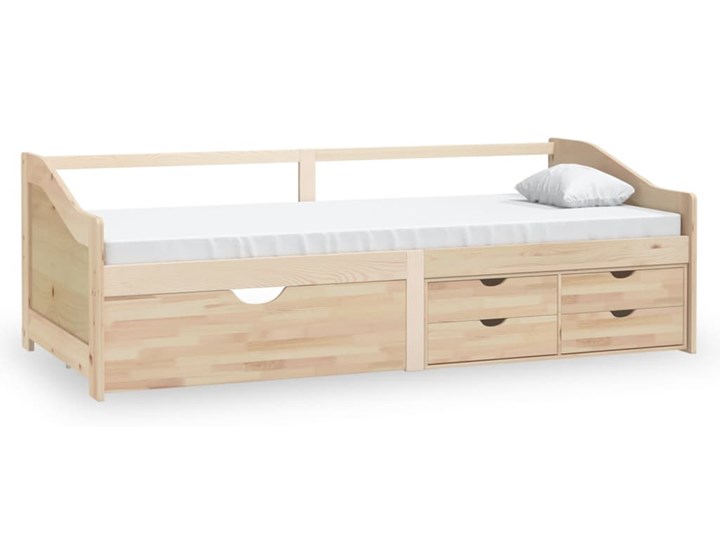 vidaXL 3-osobowa sofa/łóżko z szufladami, drewno sosnowe, 90 x 200 cm Rozmiar materaca 90x200 cm