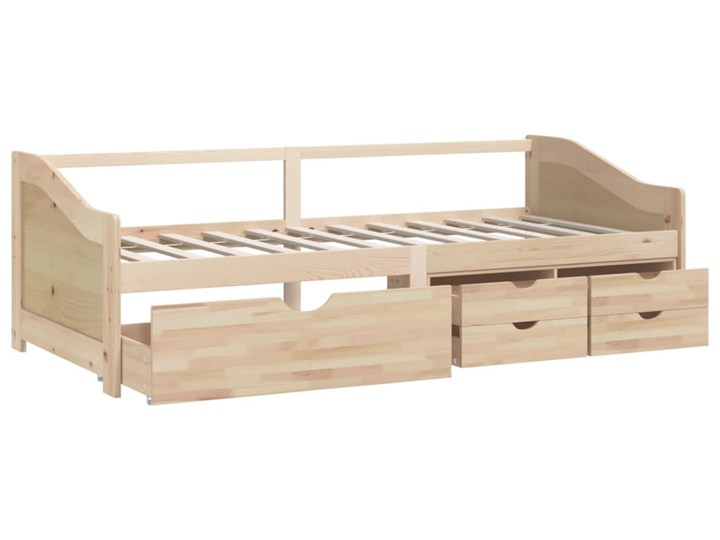 vidaXL 3-osobowa sofa/łóżko z szufladami, drewno sosnowe, 90 x 200 cm Rozmiar materaca 90x200 cm