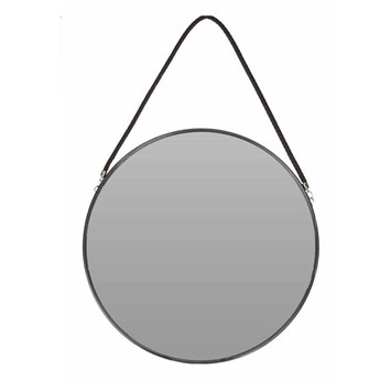 BANITO lustro okrągłe w czarnej ramie, Ø 38 cm