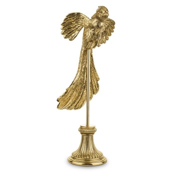 PAPUGA figurka złota na stojaku, wys. 50 cm