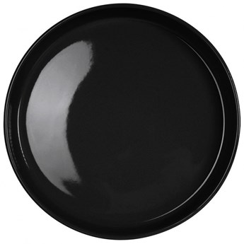 Talerz deserowy płaski płytki porcelanowy talerzyk na desery czarny 18,5 cm kod: O-139151