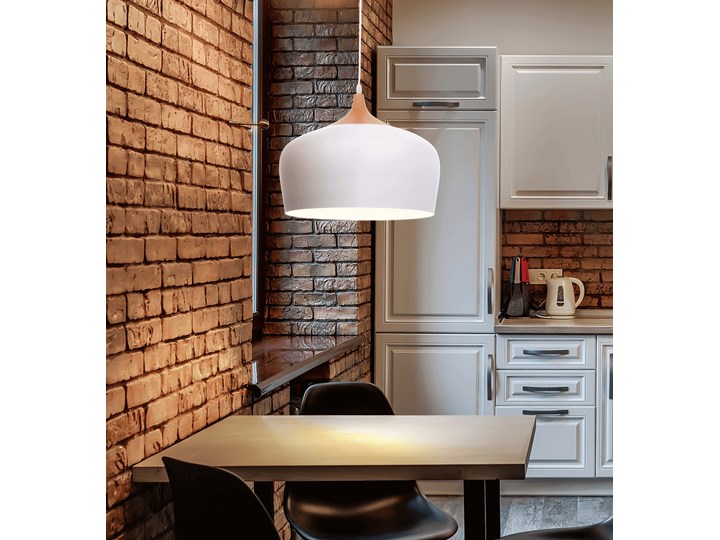 NOWOCZESNA SKANDYNAWSKA LAMPA WISZĄCA BIAŁA CONSI Metal Lampa z kloszem Funkcje Brak dodatkowych funkcji