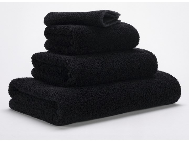 Ręcznik Abyss & Habidecor Twill Black Bawełna 30x30 cm 70x140 cm 60x110 cm Ręcznik kąpielowy 100x150 cm 105x180 cm Kolor Czarny