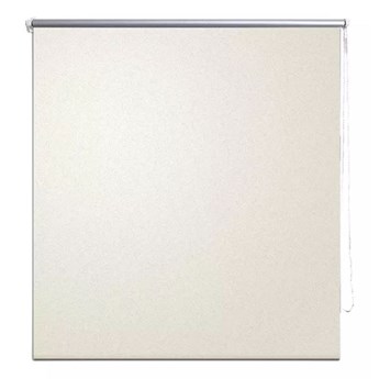 vidaXL Roleta okienna zaciemniająca ciemna biel 120 x 175 cm