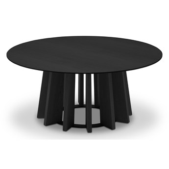 Stół okrągły MOJAVE czarny dąb - 100 x 40 cm Czarny dąb