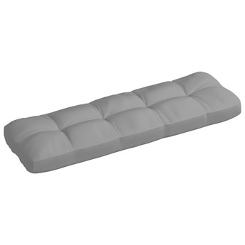 vidaXL Poduszka na sofę z palet, szara, 120x40x10 cm