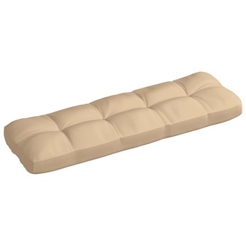 vidaXL Poduszka na sofę z palet, beżowa, 120x40x10 cm