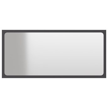 vidaXL Lustro łazienkowe, szare, 80x1,5x37 cm, płyta wiórowa