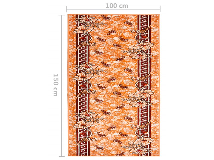 vidaXL Chodnik dywanowy, BCF, terakota, 100x150 cm Chodniki Prostokątny Syntetyk Dywany Pomieszczenie Przedpokój