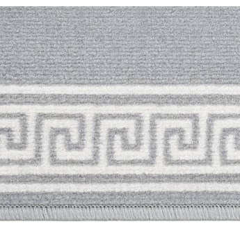 vidaXL Chodnik dywanowy, BCF, szary z motywem, 100x150 cm