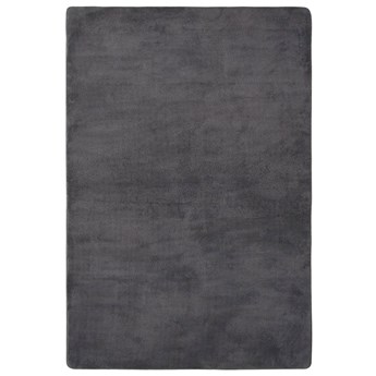 Antracytowy prostokątny miękki dywan 120x170 cm - Revix