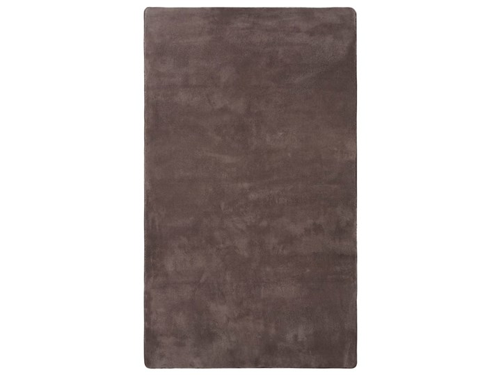Pluszowy prostokątny dywan taupe 180x270 cm - Revix Syntetyk Dywany Pomieszczenie Sypialnia