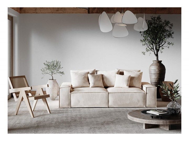 Sofa Loft 3-osobowa, Tufa Stała konstrukcja Szerokość 242 cm Głębokość 121 cm Wielkość Trzyosobowa Kategoria Sofy i kanapy