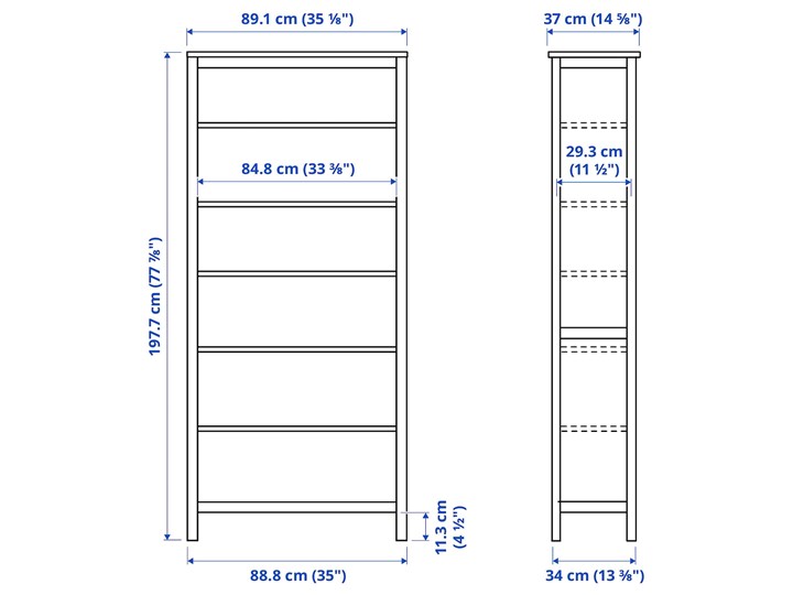 IKEA HEMNES/ALEFJÄLL Kombinacja biurko/szafka, i krzesło obrotowe/biała bejca złoto-brązowy Kolor Biały