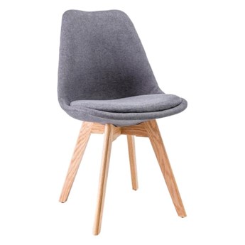 Krzesło w kolorze ciemnoszaro-jasnobrązowym - (S)50 x (W)83 x (G)40 cm