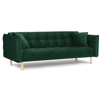 Sofa aksamitna z funkcją spania MULLI zielony