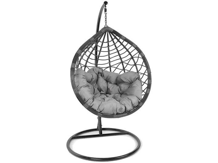 Kokon ogrodowy szary, fotel wiszący  - SC-025 Technorattan Metal Wiszące Stal Styl Nowoczesny Kokony Kategoria Fotele ogrodowe