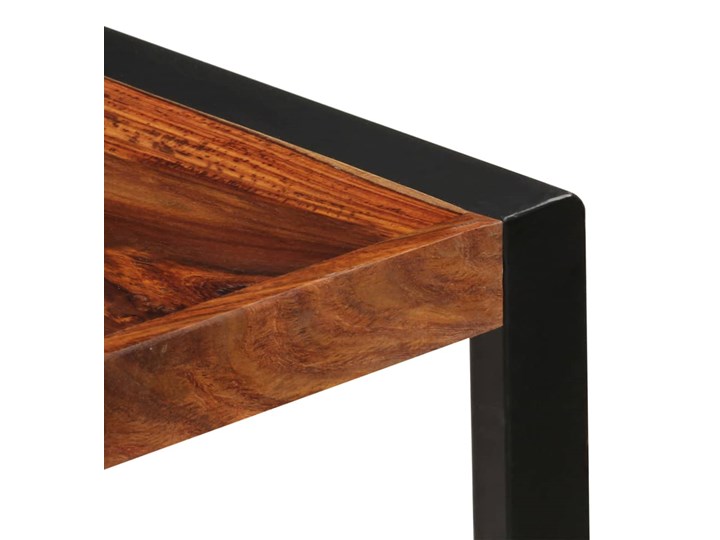 vidaXL Stół jadalniany, 140 x 70 x 75 cm, lite drewno sheesham Rozkładanie Stal Długość(n) 140 cm