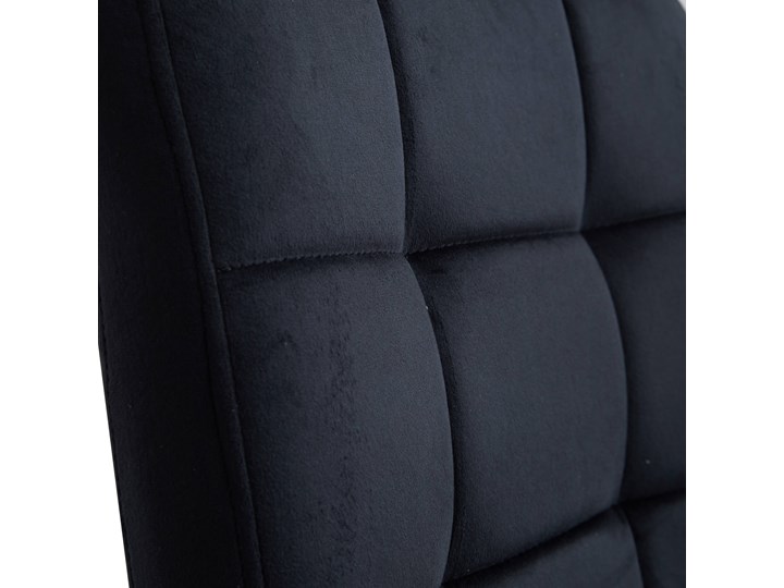 Krzesło obrotowe welurowe HARIS (DC-6096H) / Czarne Metal Tworzywo sztuczne Tkanina Styl Nowoczesny