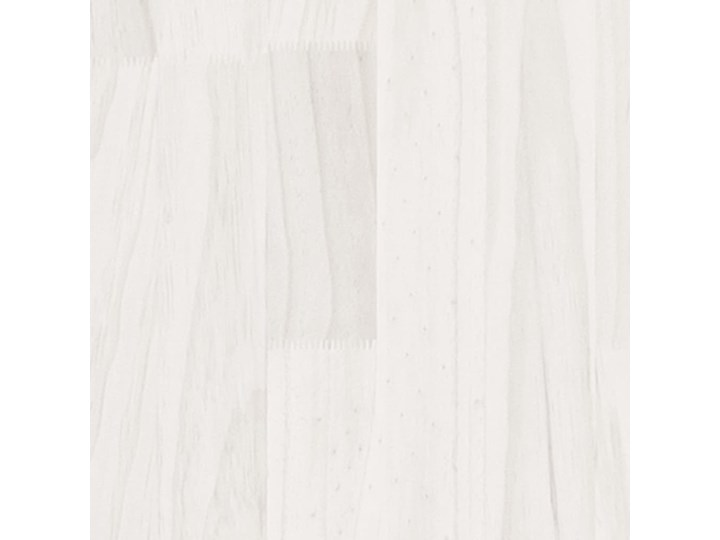 vidaXL Szafka nocna, biała, 40x31x50 cm, lite drewno sosnowe Sosna Szerokość 40 cm Głębokość 31 cm Pomieszczenie Sypialnia Nocne Kolor Biały