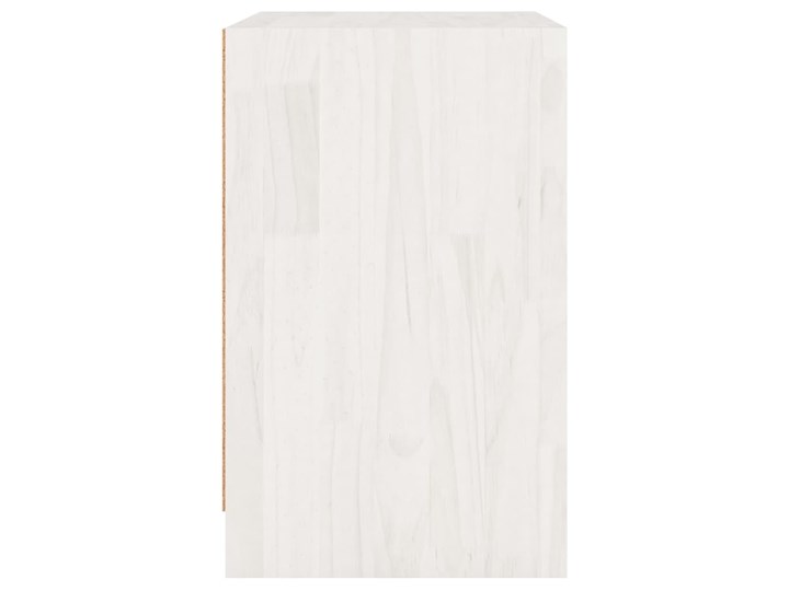 vidaXL Szafka nocna, biała, 40x31x50 cm, lite drewno sosnowe Sosna Głębokość 31 cm Nocne Szerokość 40 cm Pomieszczenie Sypialnia