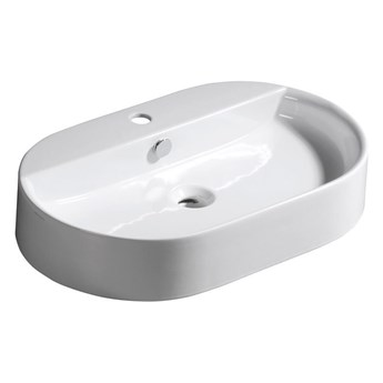 RING umywalka ceramiczna nablatowa, 65x12x40cm 028501