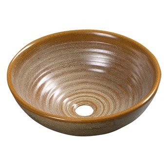 ATTILA umywalka ceramiczny 42,5cm, brązowa DK009