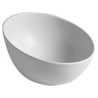 DOME OBLIQUO umywalka ceramiczna nablatowa 44,5x26,5 cm WH031