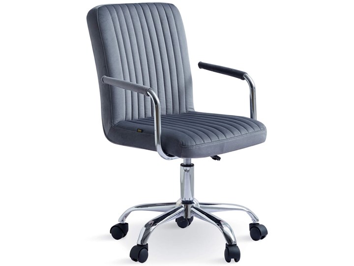 Krzesło obrotowe welurowe HARIS 2 (DC-6096S) / szare #21