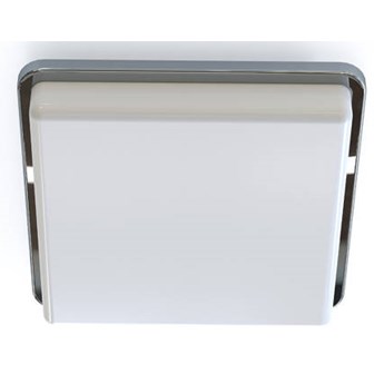 Prostokątny plafon / kinkiet do łazienki TAHOE II 25cm 2xE27 | chrom