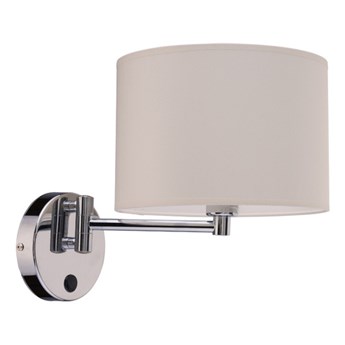 Klasyczna lampa ścienna kinkiet do salonu HOTEL I E14| ecru