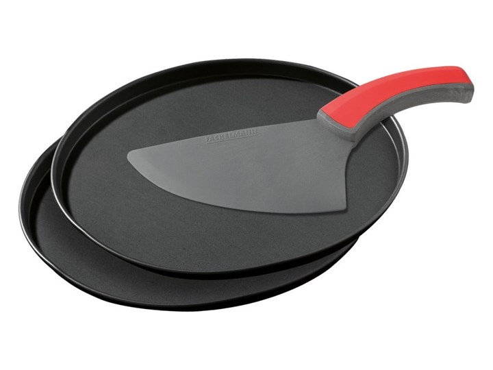 Zestaw 2 perforowanych blaszek i noża do pizzy Zenker Special Countries, ø 29 cm Blacha Kategoria Formy i foremki